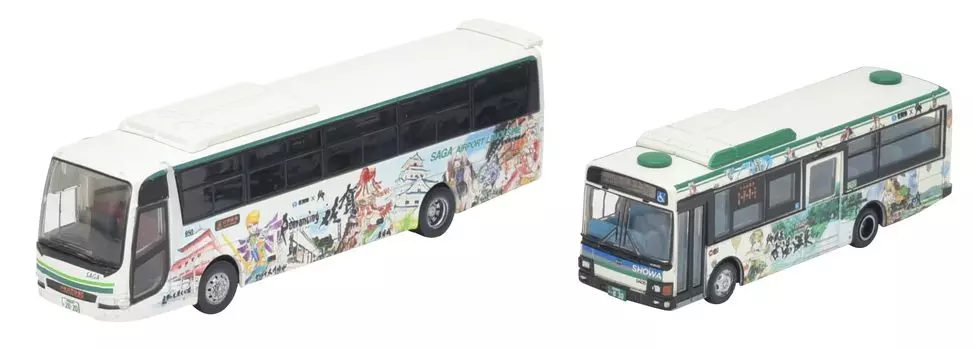 TOMYTEC The Bath Collection SaGa Bath Bath Showa Bus Saga City Transportation Bureau Набор из 2 предметов для диорамы B