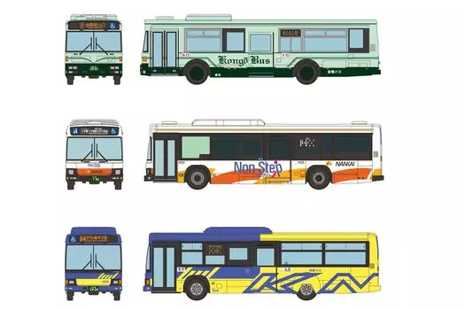Tomytec The Bus Collection Автобусная коллекция Goodbye Kongo Bus Tondabayashi Ekimae 3 Company Set Diorama Supplies