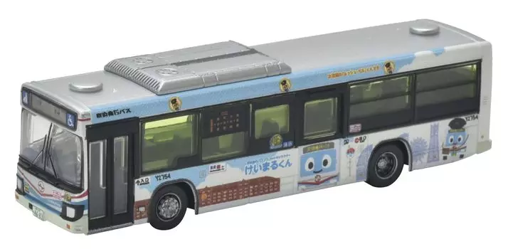 TOMYTEC The Bus Collection Bus Collection Keikyu Bus Wrapping Bus Minato Mirai Diorama Supplies Keimaru-kun (R) (Yokohama Version)