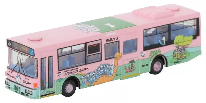TOMYTEC The Bus Collection Nanbu Bus 11 Pikinoneko Wrapping Bus New 1st Car Diorama Supplies First Order Limited 317203 (Manufacturer s Production)