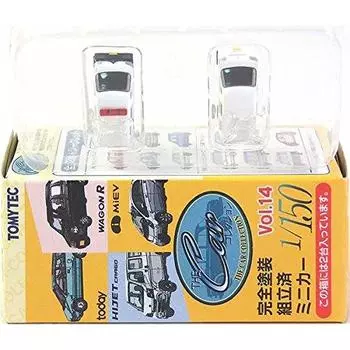 Tomytec The Car Collection Recent Light Car Edition Daihatsu Hijet Cargo Police Single Item [3B] 1/150 Vol.14 Car/White