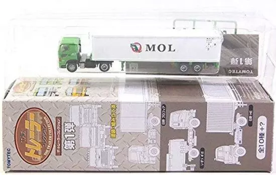 Tomytec The Trailer Collection 1st International Container Transport Hino Profia Mitsui Lines Refrigerated 40ft Single Item [4] 1/150 + O.S.K.