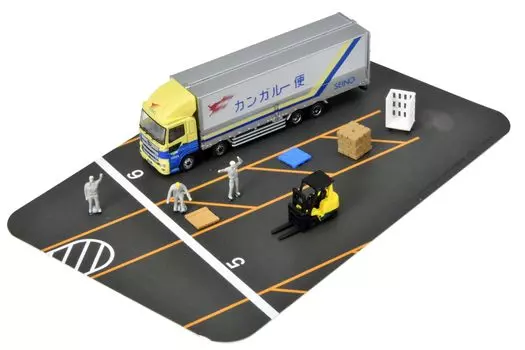 Tomytec The Truck Collection Truck Collection Logistics Site Wing Van Set H Seino Transportation Diorama Supplies 333777