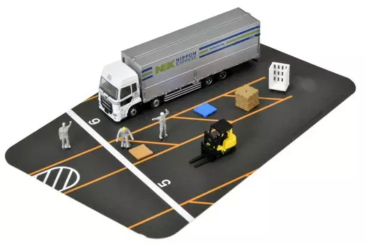 Tomytec The Truck Collection Truck Collection Logistics Site Wing Van Set E NX Nippon Express Diorama Supplies 329596