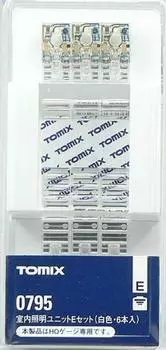 TOMYTEC TOMIX HO Scale Indoor Lighting Unit E Белый 6 предметов Набор 0795 Принадлежности для моделей железных дорог белый
