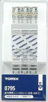 TOMYTEC TOMIX HO Scale Indoor Lighting Unit E Белый 6 предметов Набор 0795 Принадлежности для моделей железных дорог белый