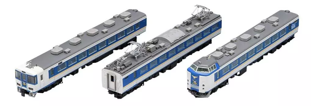 Tomytec TOMIX N Gauge 485 Series Limited Express Train Shirasagi New Paint Set C 3 Cars 98652 Железнодорожная модель поезда