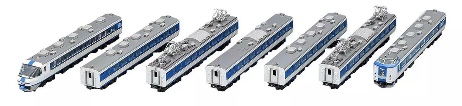 Tomytec TOMIX N Gauge 485 Series Limited Express Train Shirasagi New Paint Set A 7 Cars 98650 Railway Model Train