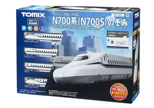 Tomytec TOMIX N Gauge Basic Set SD N700 Series Nozomi 90182 Railway Model Introductory Set White (N700S) белый
