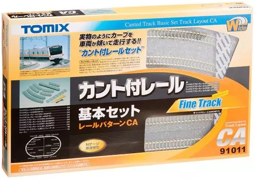 TOMYTEC TOMIX N Gauge Canted Rail Basic Set CA 91011 Железнодорожные принадлежности для моделей