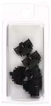 TOMYTEC TOMIX N Gauge Closely Connected TN Coupler 6 Pieces SP Black 0336 Железнодорожные принадлежности для моделей