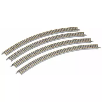 TOMYTEC TOMIX N Gauge Curved Rail C317-45 F Set of 4 1852 Railway Model Supplies