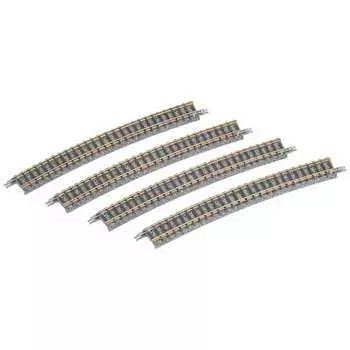 TOMYTEC TOMIX N Gauge Curved Rail C541-15 F Set of 4 1853 Railway Model Supplies