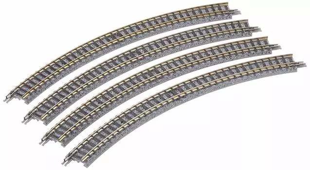 TOMYTEC TOMIX N Gauge Curved Rail F Set of 4 1855 Railway Model Supplies C243-45