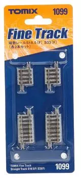 TOMYTEC TOMIX N Gauge Fractional Rail F S33 F Set of 2 each 1099 Railway Model Supplies S18.5