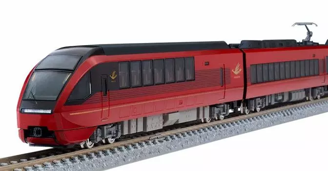 Tomytec TOMIX N Gauge Kinki Nippon Railway 80000 Series Hinotori 6 Car Formation Set 6 Cars 98695 Железнодорожная модель поезда красный