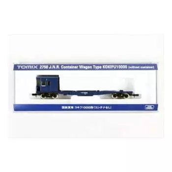 TOMYTEC TOMIX N Gauge Kokifu 10000 No Container 2758 Railway Model Freight Car
