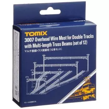 TOMYTEC TOMIX N Gauge Multi-track Truss Catenary Pillar Set of 12 3007 Железнодорожные принадлежности для моделирования