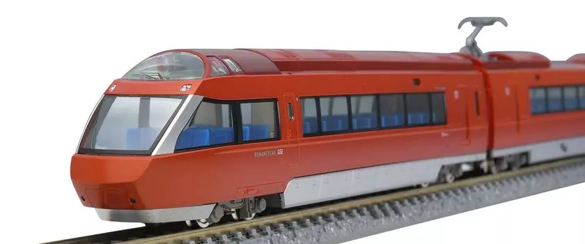 TOMYTEC TOMIX N Gauge Odakyu Romance Car 70000 Type GSE 2nd Formation Set 98744 Модель железнодорожной модели поезда красный