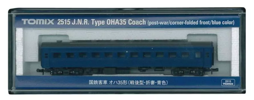 TOMYTEC TOMIX N Gauge OHA35 послевоенного типа складная модель пассажирского вагона Tsuma Blue 2515