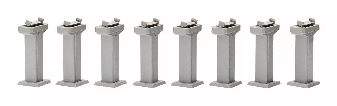 TOMYTEC TOMIX N Gauge PC Horizontal Pier P10 Set of 8 3235 Railway Model Supplies