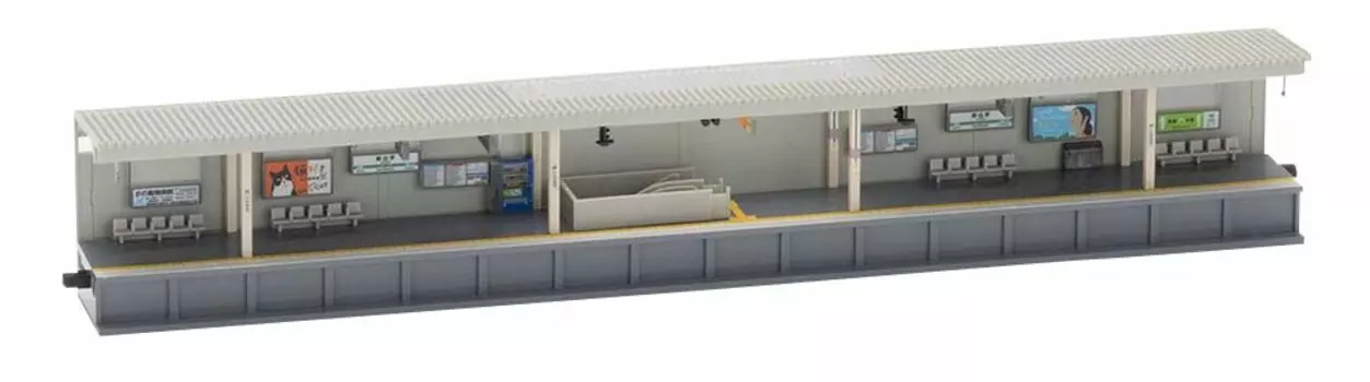 TOMYTEC TOMIX N Gauge Противоположная платформа Городской тип Расширение Часть B 4284 Диорама Принадлежности