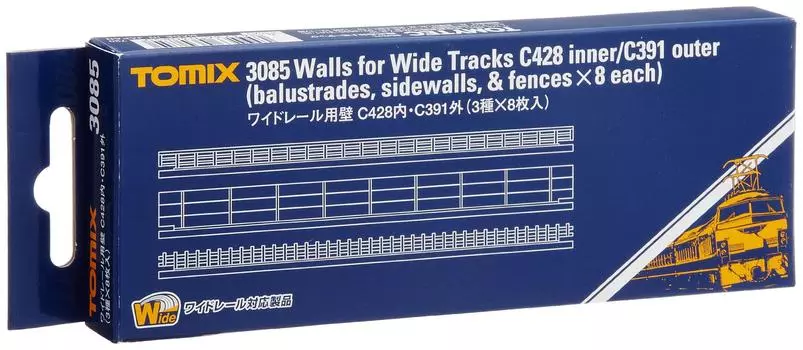 TOMYTEC TOMIX N gauge wide rail for wall C428 inside C391 outside 3 types x 8 pieces 3085 Railway model supplies