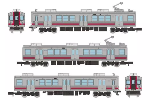 TOMYTEC Железнодорожная коллекция Железная коллекция Yoro Railway 7700 Series TQ14 Набор для создания диорамы C 334125 3 вагона