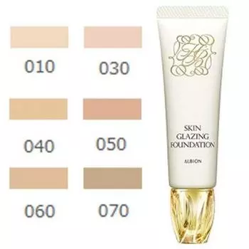 Тональная основа Albion Skin Glazing 30 г SPF25 6 цветов 010 PA+++ -ALBION-