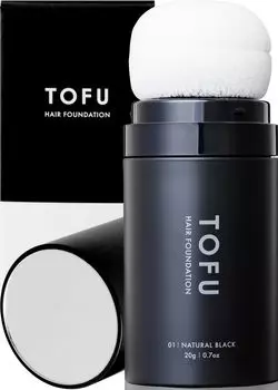 Тональная основа для волос Скрывает седину Скрывает истончение волос естественный вид как для седых, так и для тонких волос Пудра для утолщения седых и истончения волос Алопеция [TOFU