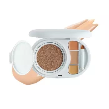 Тональная основа Effect Like Finish Cushion Foundation с 3-цветным консилером Coverage Stain Hide 19 Cream SPF50+ PA+++ Устойчивая к повреждениям
