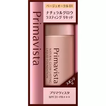 Тональная основа Kao Sofina Prima Vista Natural Glow Lasting Liquid Beige Ochre 01 30 мл (жидкость, гель, крем) Тщательно встряхните, пока не услышите тикающий звук.