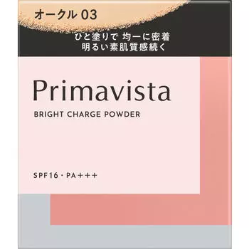 Тональная основа Kao Sofina Prima Vista Bright Charge P OC03 9 г (порошок) Нанесите небольшое количество на губку и слегка растушуйте.. 3. Нанесите небольшое количество еще раз.