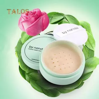 Тональная основа под макияж Perfect Finish Полупрозрачная гладкая рассыпчатая пудра для лица с пуховкой Beaty Health белый