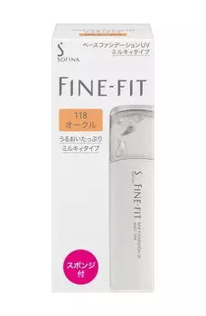 Тональная основа Sofina Fine Fit Base UV Milky Type 118 Ocher