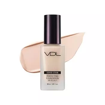 Тональная основа VDL Cover Stain Perfecting Foundation A02 Natural Ocher 01 21 SPF35 Тональная основа Жидкое покрытие Не осыпается Веганский Нет. PA ++