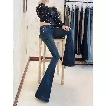 Тональность Оригинальная Заниженная Талия Удлиненный Европейский и Американский/Корейский Большой Динамик Blue 29