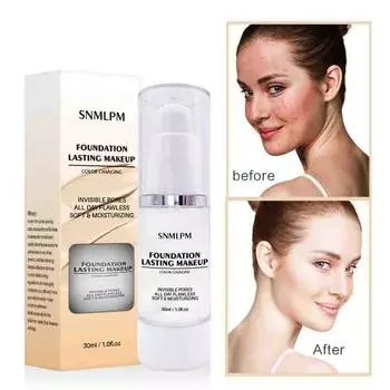 Тональный крем для кожи, изменяющий температуру. Жидкий осветляющий портативный консилер. Жидкий стойкий консилер. 30ml