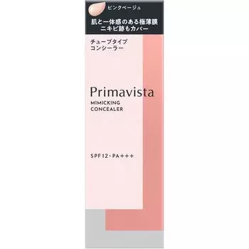 Тональный крем Kao Sofina Prima Vista Mimic Concealer Pink Beige 15 г (Тональный крем) Для точечного нанесения, например, на шрамы от угревой сыпи, распределите средство нажатием l