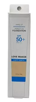 Тональный крем LOVE MAKER UV Foundation 40 г SPF50+PA++ Глянцевая кожа Содержит увлажняющие ингредиенты (алоэгиалуроновая кислотаколлаген)