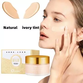 Тональный крем O CHEAL увлажняет, легкий и стойкий, осветляет и увлажняет. ivory white