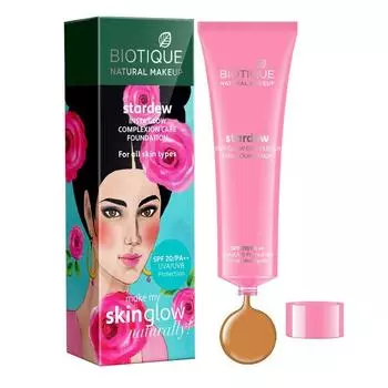 Тональный крем с SPF 20: оттенок Мед (30 мл), Stardew Insta Glow Complexion Care Foundation SPF 20 Honey, Biotique