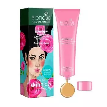 Тональный крем с SPF 20: оттенок Бисквит (30 мл), Stardew Insta Glow Complexion Care Foundation SPF 20 Biscuit, Biotique