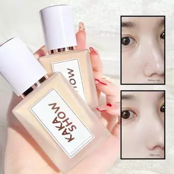 Тональный крем в маленькой квадратной бутылке, легкая увлажняющая основа, натуральный полупрозрачный вегетарианский консилер для контроля жирности, основа для макияжа, женская