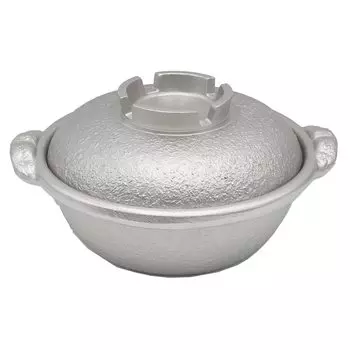 Tonami Shoten Made in Earthenware White Open Fire Repaintable Japan, Pot, Finish, 15cm, 0.3l, Aluminum, Outdoor, Camping, OK, серебряный