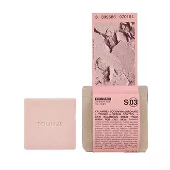 Tone28 Face Wash S3 Calamine Hyaluronic Acid Oil Absorbing Cleansing Soap, 100 г, 1 шт.