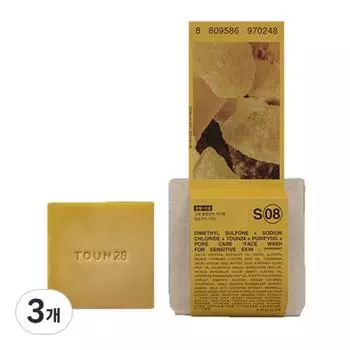 Tone28 Face Wash S8 Очищающее мыло с касторовым маслом и серной солью, 100 г, 3 шт.