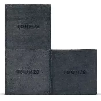 Tone28 Hair Wash Street S21 Black Bean Charcoal Shampoo Bar Fragrant Water Blanc Fragrance, 100g, 3 pieces