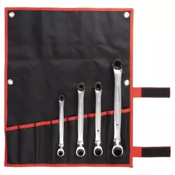 TONE 75 degree double ended ratchet box wrench set (deep hole type) RM75A400 Black Contents: 4 items