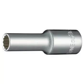 TONE Deep Socket (12 Square) 3D-08L Drive Angle 9.5mm (3/8 ) Width across Flats 8mm